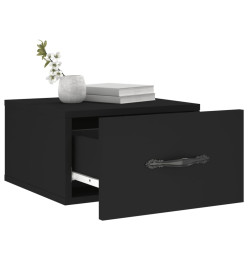 Tables de chevet murales 2 pcs noir 35x35x20 cm