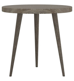 Ensemble de tables d'appoint 3 pcs Gris MDF et fer