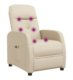 Fauteuil de massage Crème Tissu