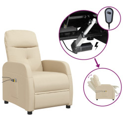 Fauteuil électrique de massage Crème Tissu