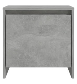 Tables de chevet 2 pcs Gris béton 45x34x44,5 cm Aggloméré