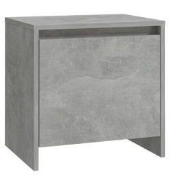 Tables de chevet 2 pcs Gris béton 45x34x44,5 cm Aggloméré