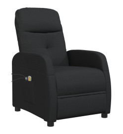 Fauteuil électrique de massage Noir Tissu