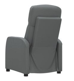 Fauteuil de massage électrique Anthracite Similicuir