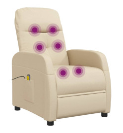 Fauteuil de massage Crème Tissu