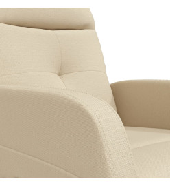 Fauteuil de massage Crème Tissu