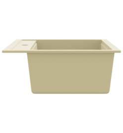 Évier de cuisine Granit Seul lavabo Beige