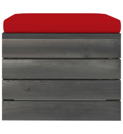 Salon palette de jardin 9 pcs avec coussins Bois de pin massif