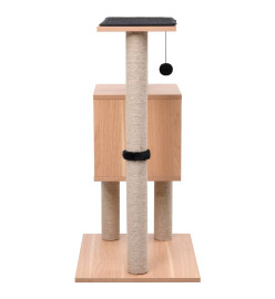 Arbre à chat avec tapis à gratter en sisal 82 cm