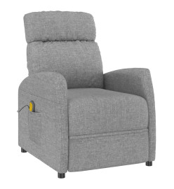 Fauteuil de massage Gris clair Tissu