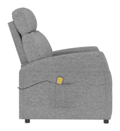 Fauteuil de massage Gris clair Tissu