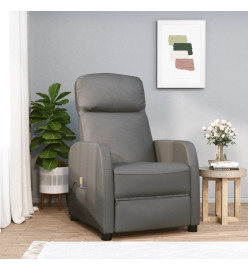 Fauteuil de massage Anthracite Similicuir