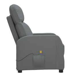 Fauteuil de massage Anthracite Similicuir