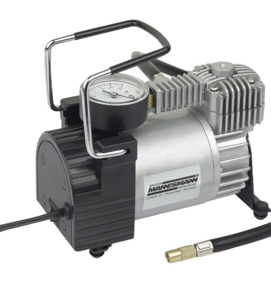 Brüder Mannesmann Mini compresseur 12 V Aluminium