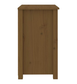 Tables de chevet 2pcs Marron miel 50x35x61,5 cm Bois pin massif