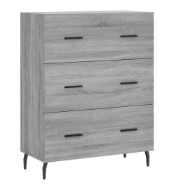 Buffet haut Sonoma gris 69,5x34x180 cm Bois d'ingénierie