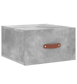 Tables de chevet murales 2 pcs gris béton 35x35x20 cm