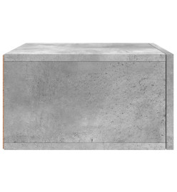 Tables de chevet murales 2 pcs gris béton 35x35x20 cm