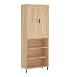 Buffet haut Chêne sonoma 69,5x34x180 cm Bois d'ingénierie