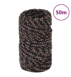 Corde de bateau Noir 2 mm 50 m Polypropylène