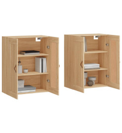 Armoires murales 2 pcs chêne sonoma bois d'ingénierie