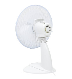 Ventilateur de table 3 vitesses 30 cm 40 W Blanc