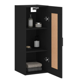 Armoire murale noir 34,5x34x90 cm bois d'ingénierie