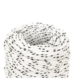 Corde de bateau tressé Blanc 2 mmx500 m Polyester