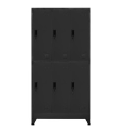 Armoire à casiers Anthracite 90x45x180 cm Acier