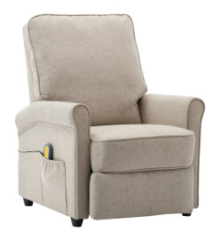 Fauteuil de massage Crème Tissu