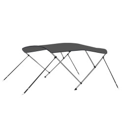 Auvent bimini à 3 arceaux Anthracite 183x160x137 cm