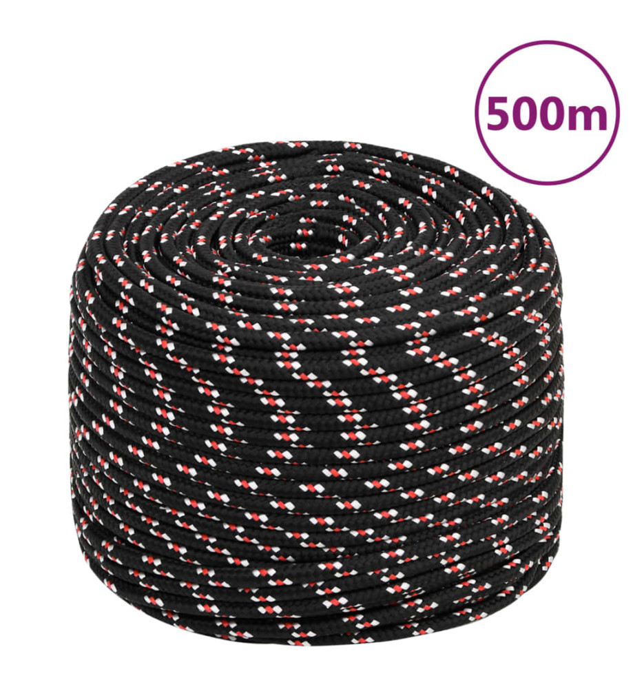 Corde de bateau Noir 10 mm 500 m Polypropylène