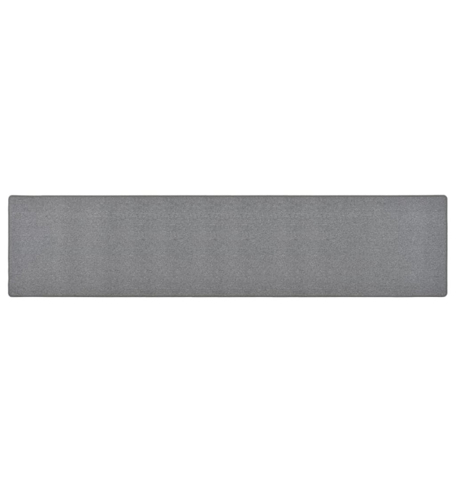 Tapis de couloir Gris foncé 50x250 cm