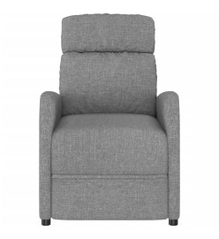 Fauteuil inclinable électrique Gris clair Tissu