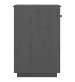 Armoire de bureau Gris 40x50x75 cm Bois massif de pin