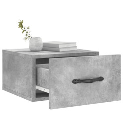 Tables de chevet murales 2 pcs gris béton 35x35x20 cm