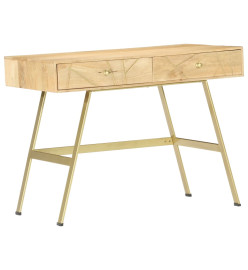 Bureau avec tiroirs 100x55x75 cm Bois solide de manguier