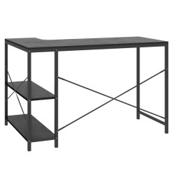 Bureau d'ordinateur Noir 110x72x70 cm Aggloméré