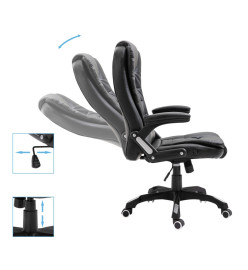 Chaise de bureau Noir Similicuir