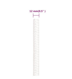 Corde de bateau Blanc complet 12 mm 250 m Polypropylène