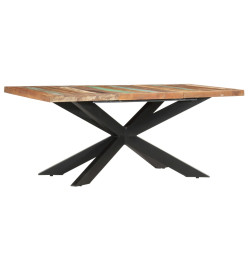 Table de salle à manger 180x90x76cm Bois de récupération solide