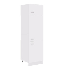 Armoire de réfrigérateur Blanc 60x57x207 cm Aggloméré