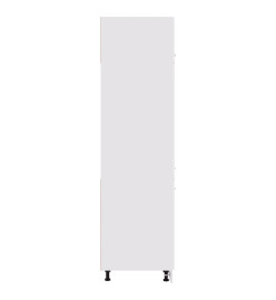 Armoire de réfrigérateur Blanc 60x57x207 cm Aggloméré