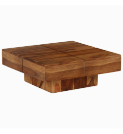 Table basse 80x80x30 cm bois d'acacia massif