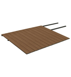 Panneaux de terrasse et accessoires WPC Marron/gris 30 m² 4 m