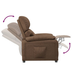 Fauteuil inclinable Marron Tissu