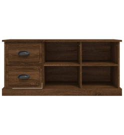 Meuble TV chêne marron 102x35,5x47,5 cm bois d'ingénierie