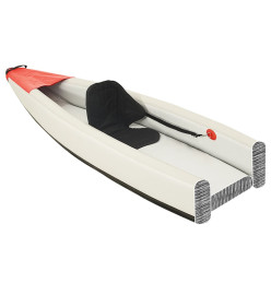 Kayak gonflable rouge 424x81x31 cm polyester