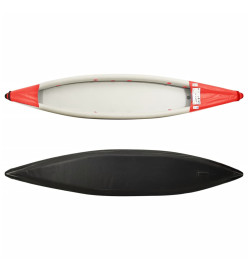 Kayak gonflable rouge 424x81x31 cm polyester