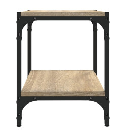 Meuble TV Chêne sonoma 40x33x41 cm Bois d'ingénierie et acier